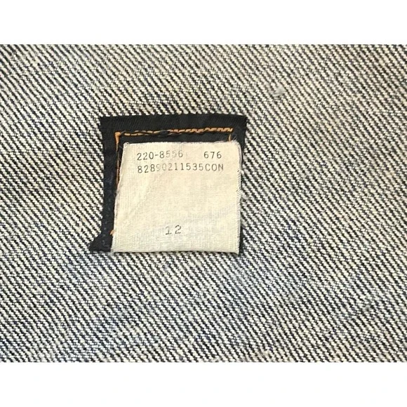 Vintage‎ Lee Denim Large Hard Rock Cafe Tokyo Jacket Embroidered Back 90's Vibes - Picture 8 of 10